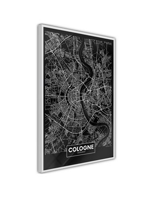 Poster  City Map: Cologne (Dark)